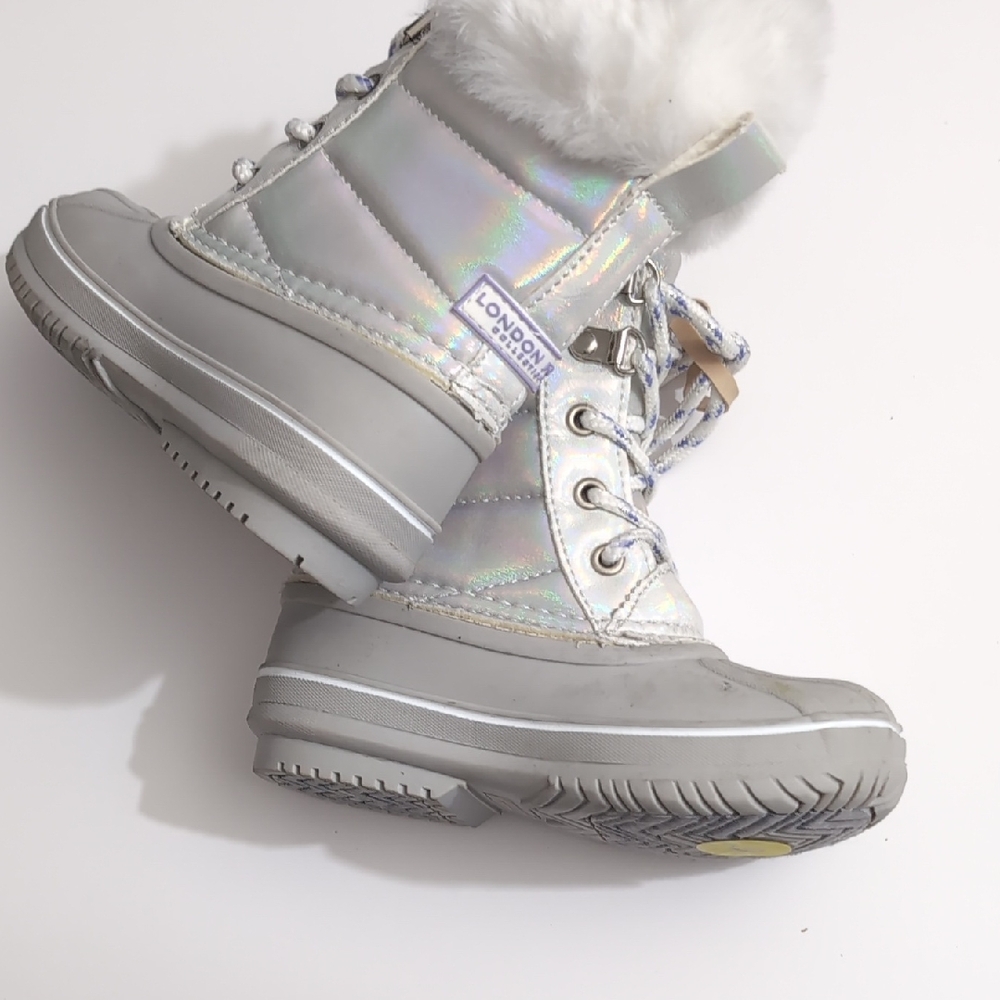 London Fog Kids Iridescent Snow Boots